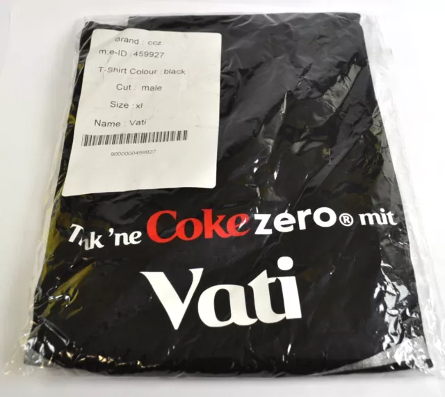 Coca-Cola Coke Vati T-shirt schwarz Größe XL Namen Vornamen Namensshirt