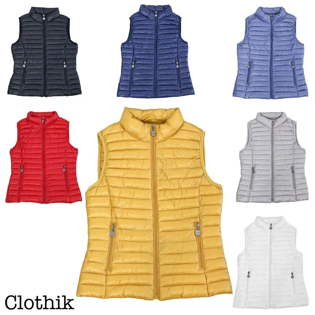 PIUMINO DONNA 100 grammi smanicato gilet giacca giubbotto giubbino trapuntato