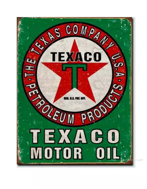 Schild USA Autowerkstatt Texaco Vintage 30 x 40 cm PosterTankstelle *332