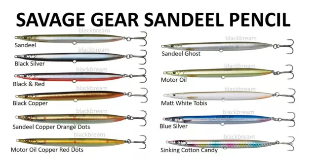 Savage Gear 3D Sandeel Pencil Lure Casting Boat Sea Bass Spinning Pollack Cod A1
