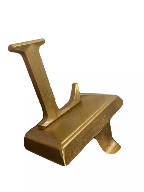 Stocking Holder Hanger Letter Initial L Monogram Color Gold New