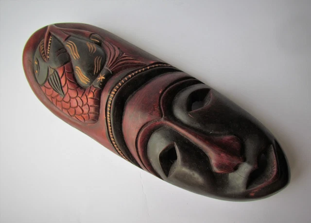 African mask, exotic wood, 500 grams, 36 cm. 2