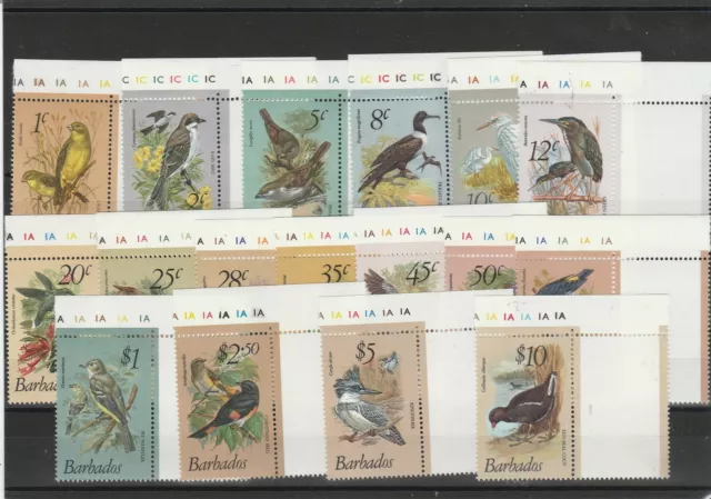 Barbados 1979 Faune Oiseaux 17 Val MNH MF54186