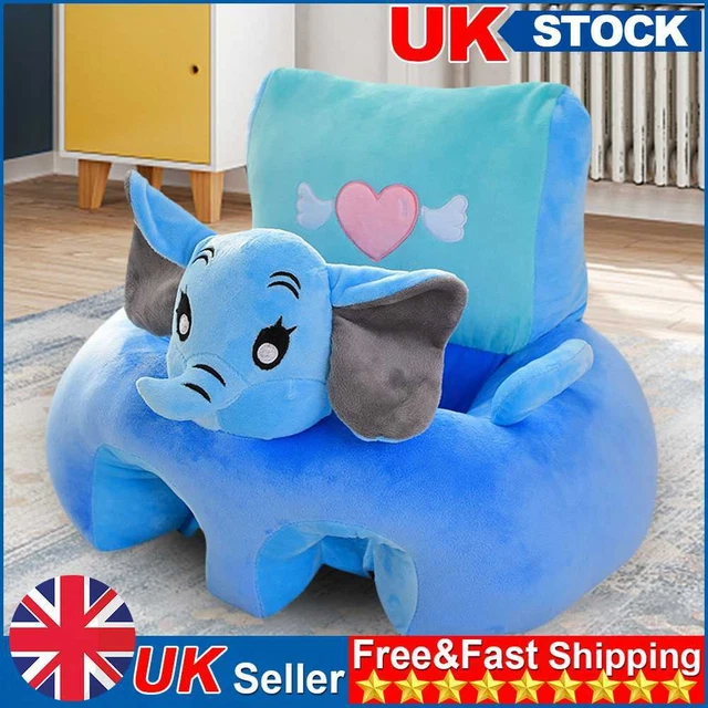 Cartoon Baby Arm Chair Soft No Filler Baby Sofa Cover Antiskid for Children Gift