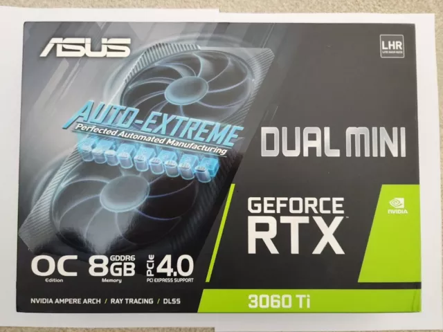 ASUS GeForce RTX 3060 Ti V2 8GB DUAL MINI OC Graphics Card (boxed)