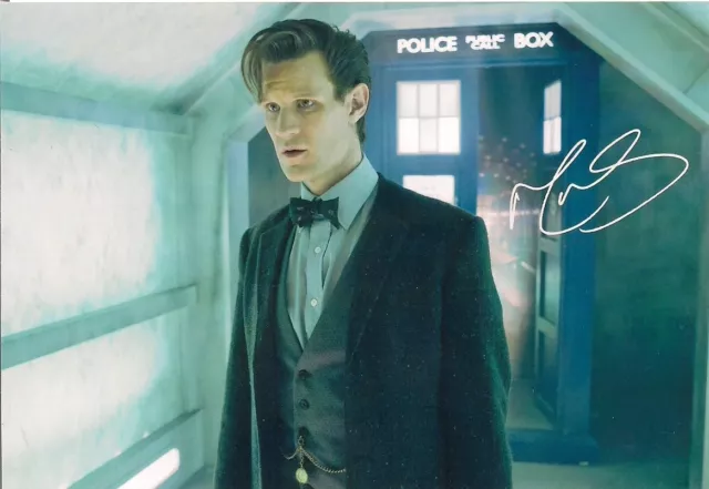 MATT SMITH ELEVENTH DOCTOR WHO SIGNED AUTOGRAPH 6 x 4 inches PRE PRINED PHOTO