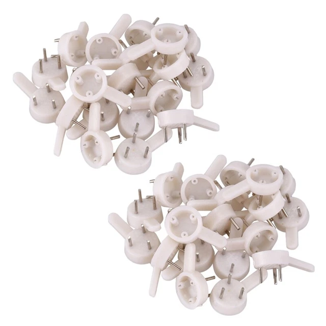 40 pz cornici in plastica parete pesante appendiabiti 3 pin piccolo WD6T3