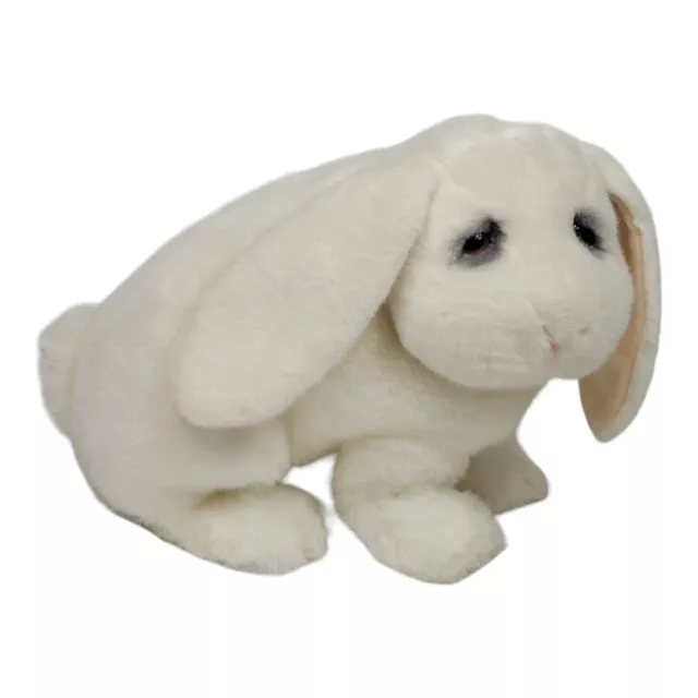 Dan Dee Easter Plush Squeeze Talk Very Soft Bunny Ivory Pink Stuffed Animal  14”