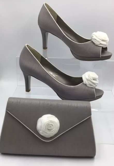 Taupe shoes and matching bag hot sale