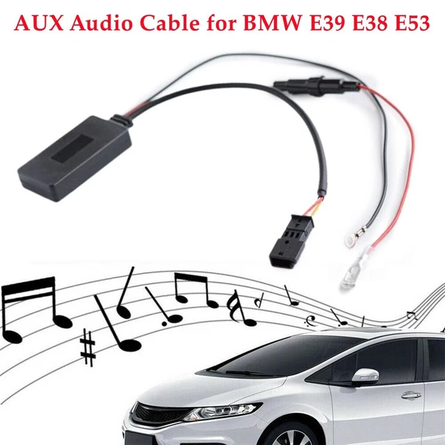 Wireless Bluetooth-compatible Interface Adapter AUX Audio Cable For BMW E39 E53