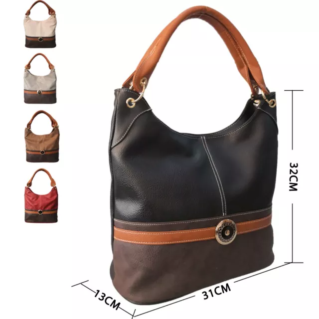 Womens Designer Style Handbag Girls Slouchy Shoulder Bag Tote Bag Ladies Bag