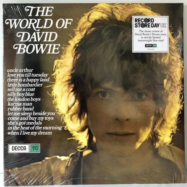 David Bowie The World Of RSD 12 " LP Bleu Vinyle Record Store Day Decca Neuf