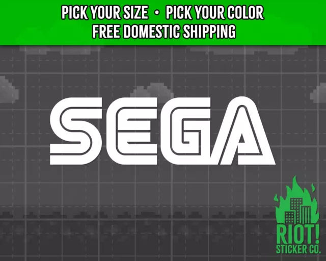 Sega Logo Decal for Car Sticker for Laptop Window Video Game Sega Sticker