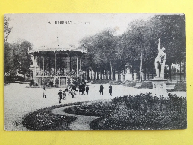 cpa FRANCE 51 - EPERNAY Marne Le Jard KIOSQUE de la MUSIQUE Bandstand