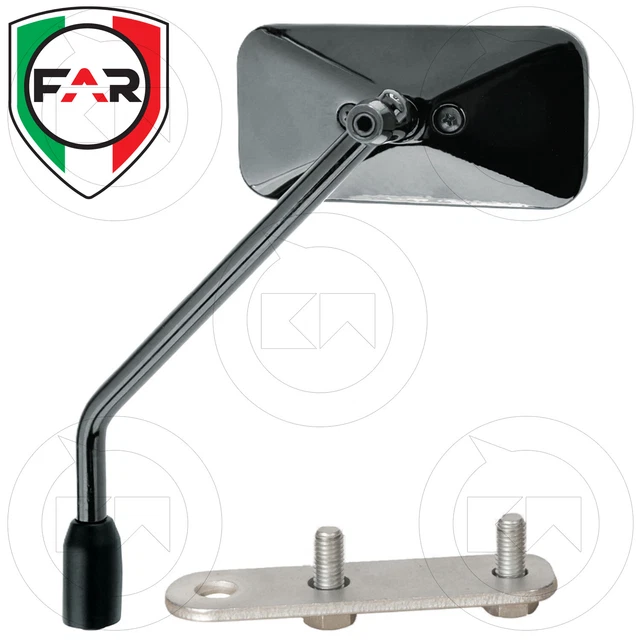 Specchietto Sinistro CROMATO Vespa Anni 50 Con Manubrio Tipo Bicicletta - Foto 4