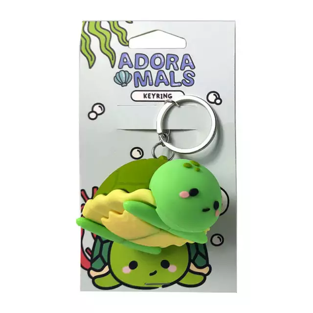 3D PVC Keyring - Adoramals Atlas the Turtle