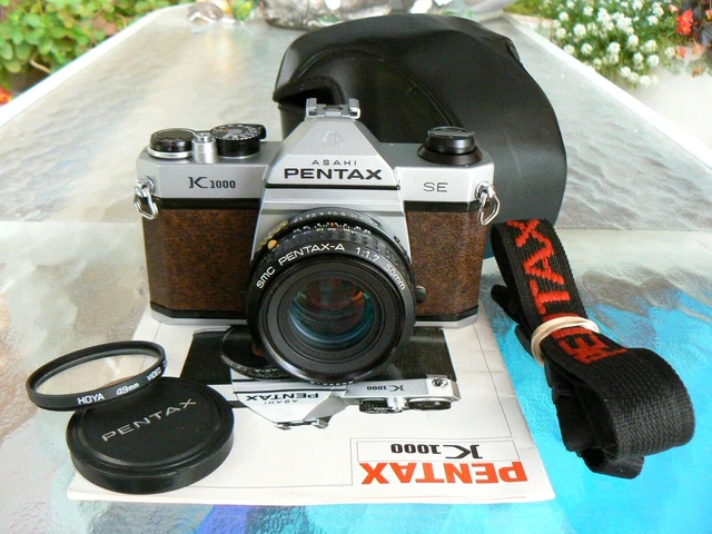 Pentax K1000 Se Camera Brown W/50Mm F1.7 Lens *Manual 35Mm Slr *Serviced & Mint-