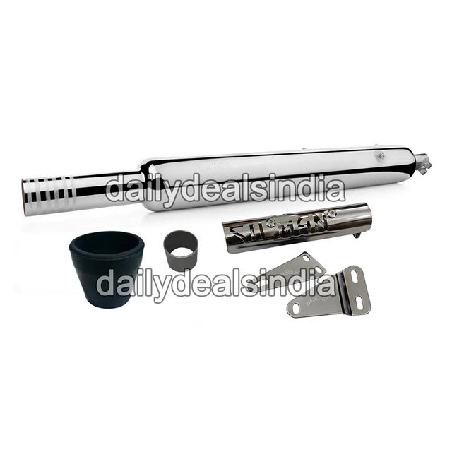 AEspares Royal Enfield Classic Punjab Dholki Uitlaat geluiddemper, 350 cc, 500 cc, lange fles