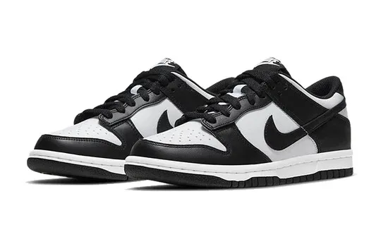 Nike Air Dunk Low Panda White Black Big kids GS boys New Size 4y-7y