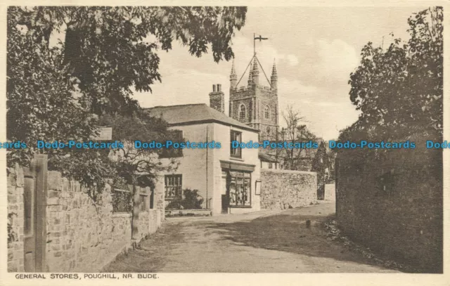 R640926 Poughill. nr. Bude. General Stores. Postcard