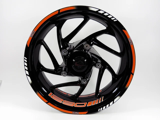 Rim Sticker Decals For VW Audi 8V RS3 5-Arm Rotor Wheels - Fits 8-8.5x19 Inch Rims 13 thumbnail image