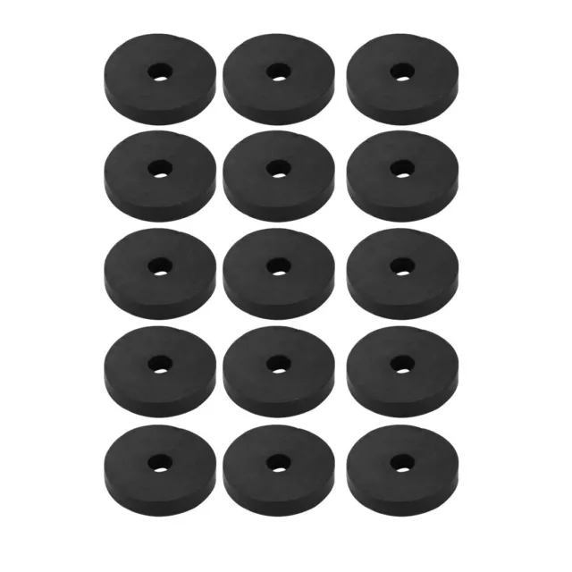 15 rondelle caoutchouc noir rond plat taille assortiment 5x21,5x4mm plate