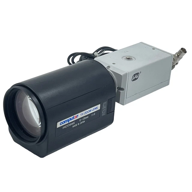 JAI CV-S3200 P CCD Industrial Camera & Computar TV Zoom Lens 12-120mm