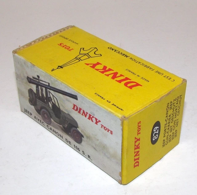 French Dinky 829 Jeep Avec Canon De 106 S.R., 99% Mint/Boxed! – Andrew Clark Models