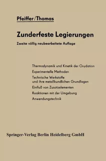 Zunderfeste Legierungen | Buch | 9783642491542