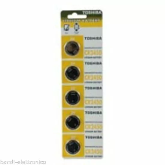 Boîte 5 Pièces CR2450 Pile Au Lithium Toshiba