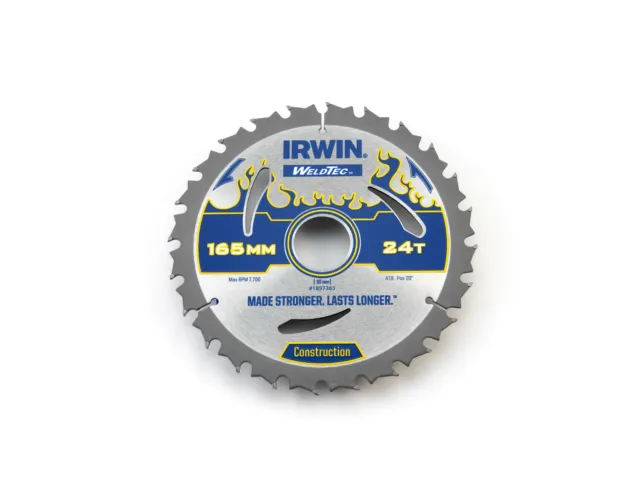 IRWIN Weldtec Circular Saw Blade 165 x 30mm x 24T ATB - 1897365 2
