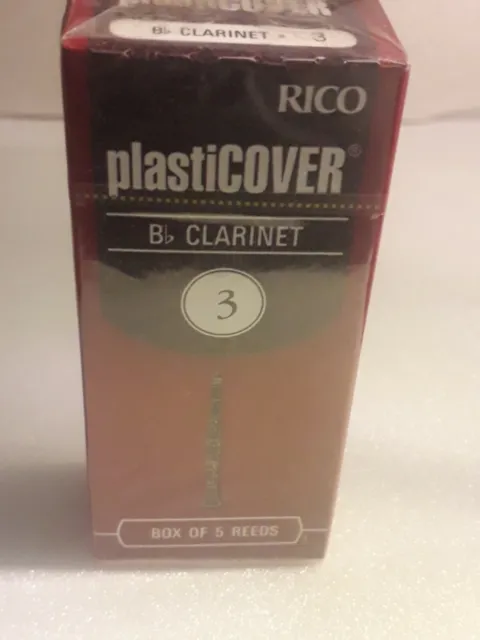 Boite de 5 anches Rico Plasticover pour clarinette force 3.RRP05BCL300