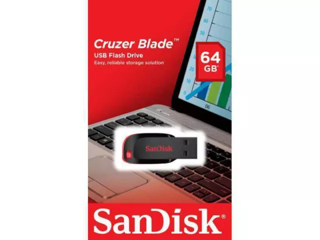 Clé USB 64Go SanDisk Cruzer Blade