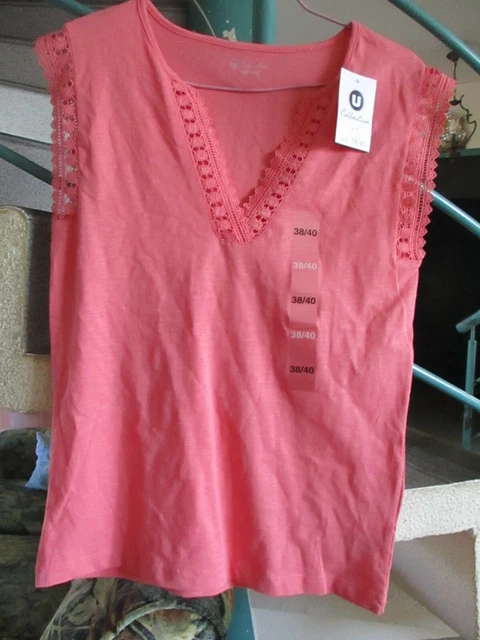 Débardeur orange melon Taille 38/40 Marque UCollection Femme Neuf avec étiquette