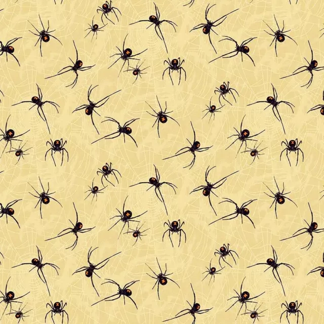 Mystery Manor  Cotton Fabric Spiders Andover Makower By the Yard