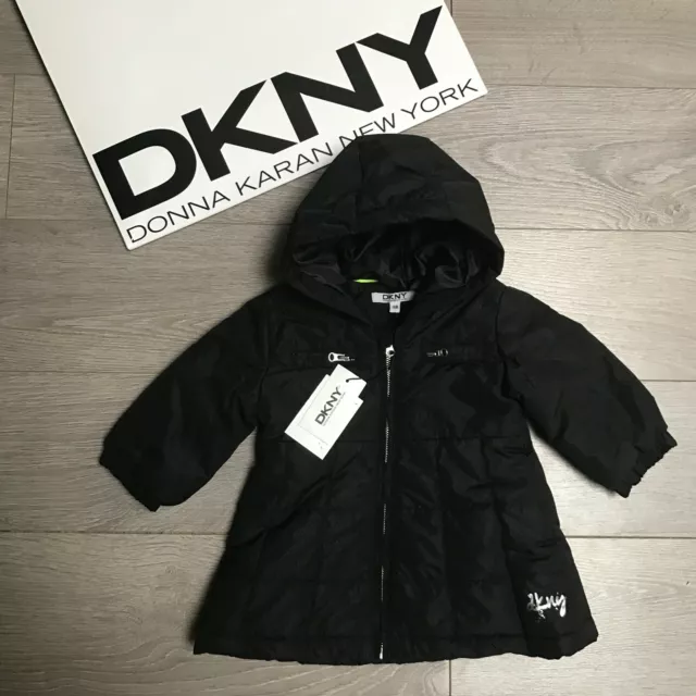 DKNY Girls coat RRP €99 Baby  9 months Designer winter coat 100% Genuine BNWT