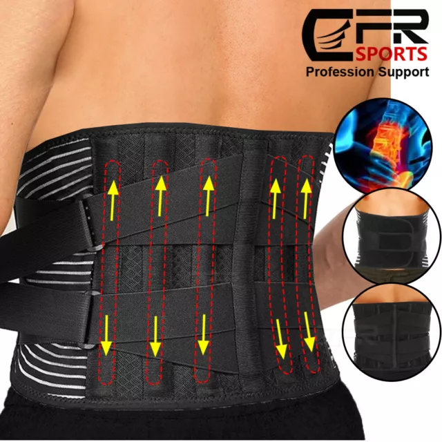 Rückenbandage Stütze Lendenwirbelsäule atmungsaktiv Haltung Gewichtheben Arbeit