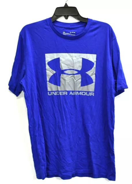 Under Armour Mens Royal Blue Short Sleeve Crew Neck Heat Gear Loose T-SHirt XL