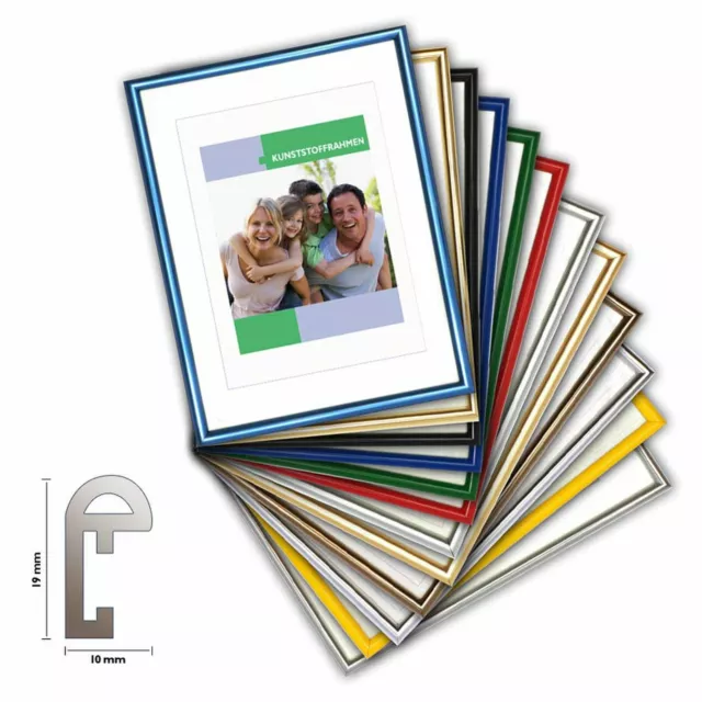 Cadre plastique CLASSIC, cadre photo pastique in 14 couleurs