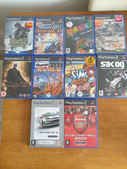 10 x PlayStation 2 PS2 Games Bundle Job Lot - All Complete - Various Games