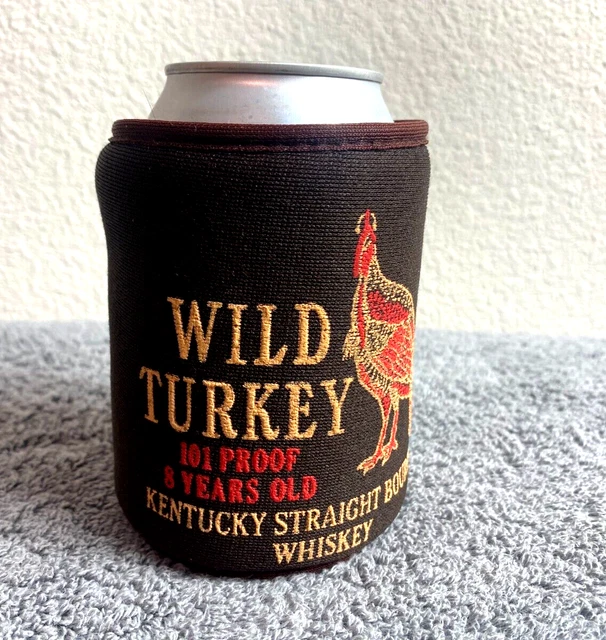 VTG SOFT FOAM Koozie Can Cooler WILD TURKEY WHISKEY 101 Proof Straight