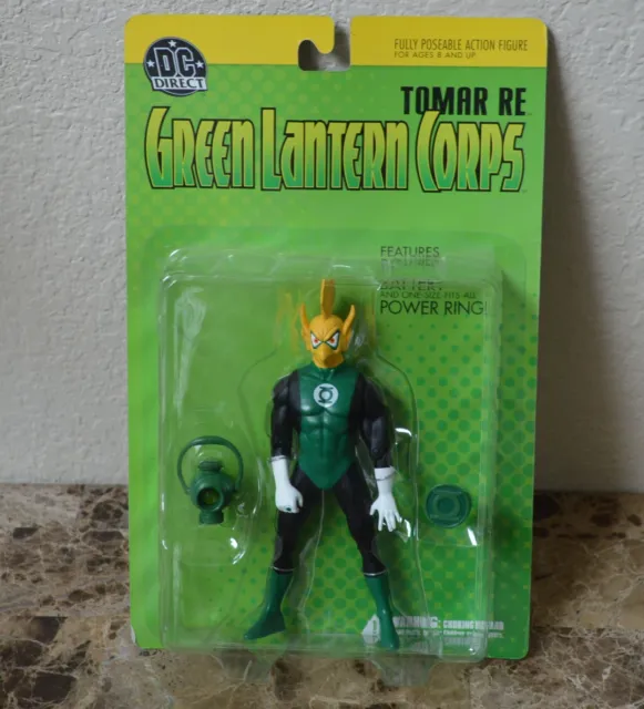 GREEN LANTERN CORPS: TOMAR RE ACTION FIGURE w/POWER BATTERY & RING DC DIRECT