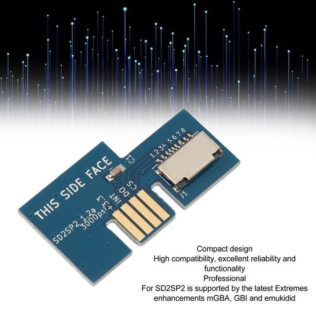 (Blue)Console Memory Card Reader Stable Professional Console Micro Storage Card