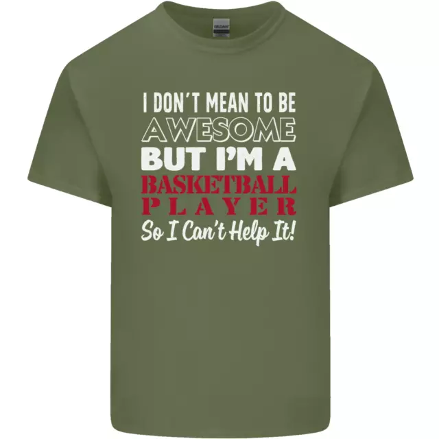 T-shirt top da uomo in cotone I Dont Mean to Be giocatore di basket 5