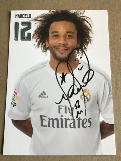 Marcelo, Brazil 🇧🇷 Real Madrid 2016/17 hand signed