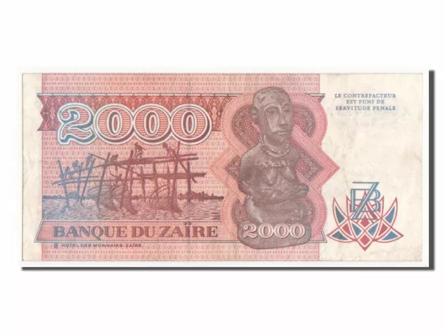 [#350346] Banknote, Zaire, 2000 Zaïres, 1991, UNC(64) 2