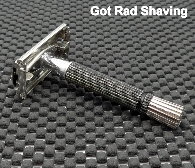 Vintage 1967 Gillette Black Handle Super Speed DE Safety Razor M1 Clean!