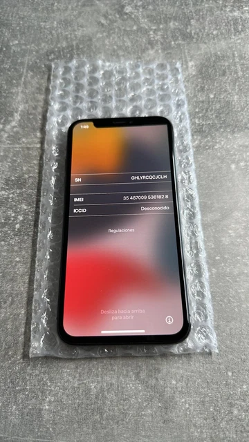 1369 - Apple iPhone X 64 Go -  GRIS SIDERAL