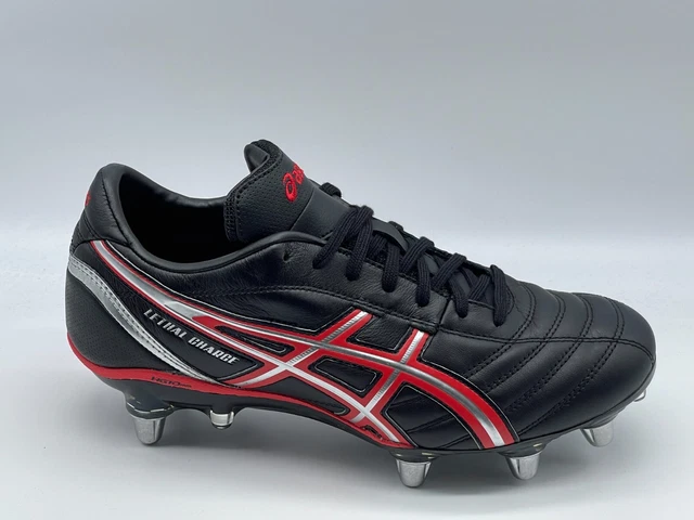 Asics Lethal Charge Mens Rugby Boots Black (FC37) P029L-9023 UK7