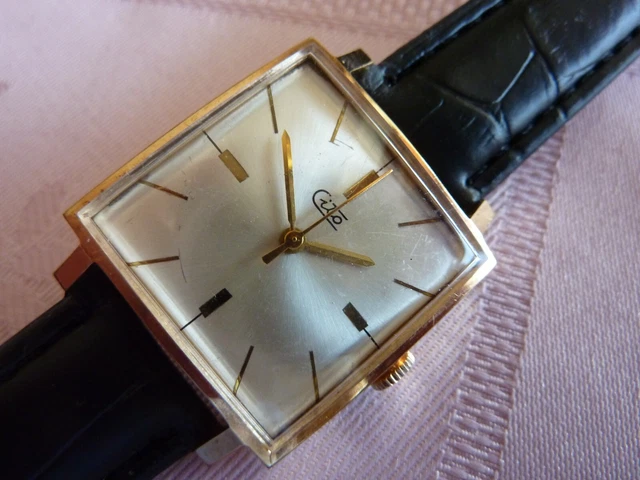 Montre Vintage CITO 21 Rubis Incabloc Plaque D'or - Mécanique à Remontage Manuel - Occasion Fonctionnelle